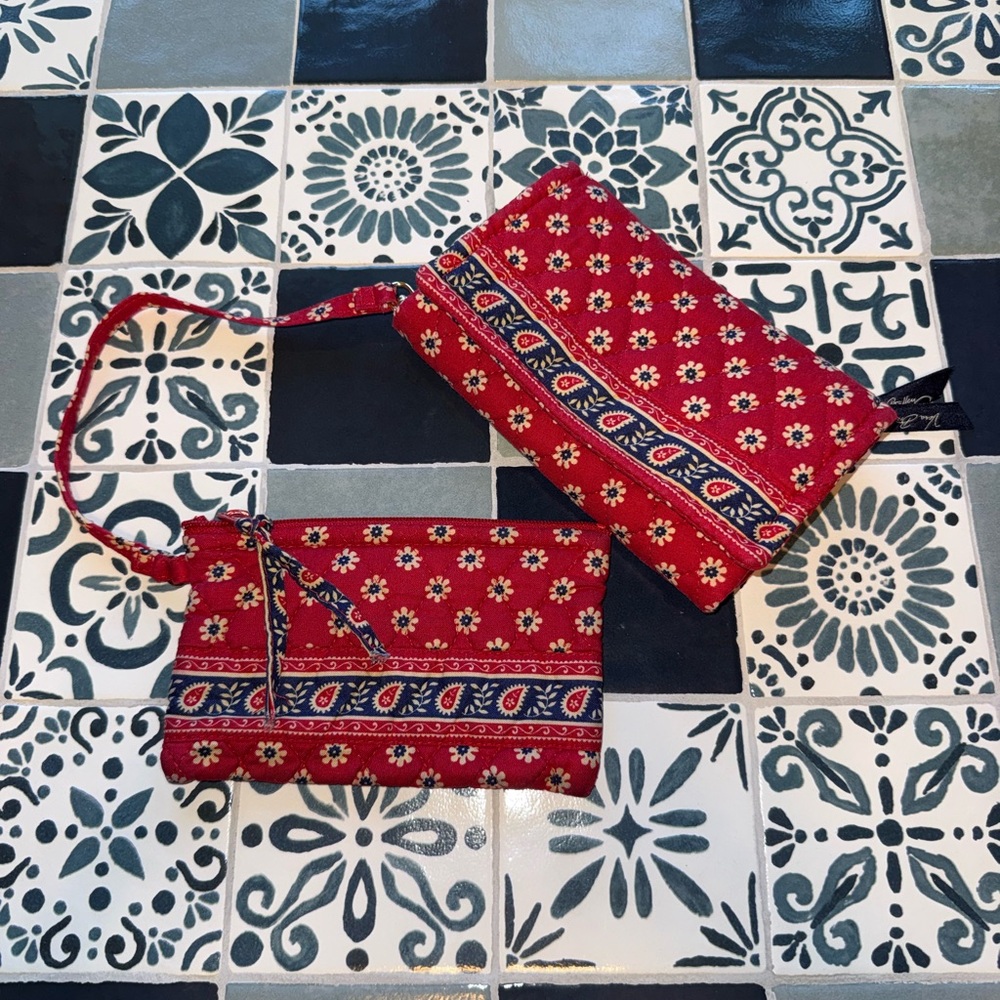 Vintage Vera Bradley Wallet & Zipper Pouch